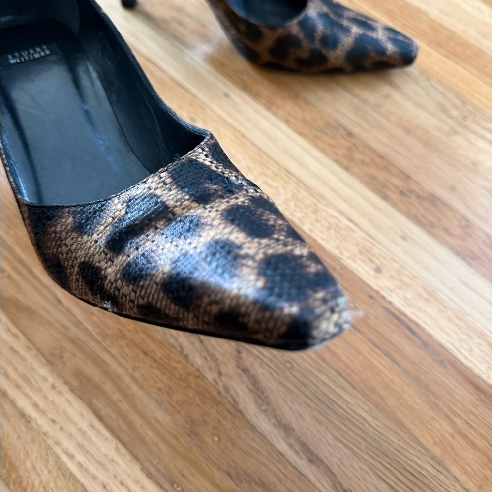 Stuart Weitzman Leopard Print Heels - Picture 3 of 6
